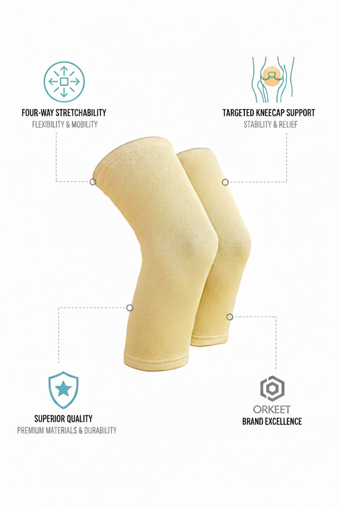 Orkeet Knee Cap (pair) for Joint Support/Mobility and Pain - Image 2