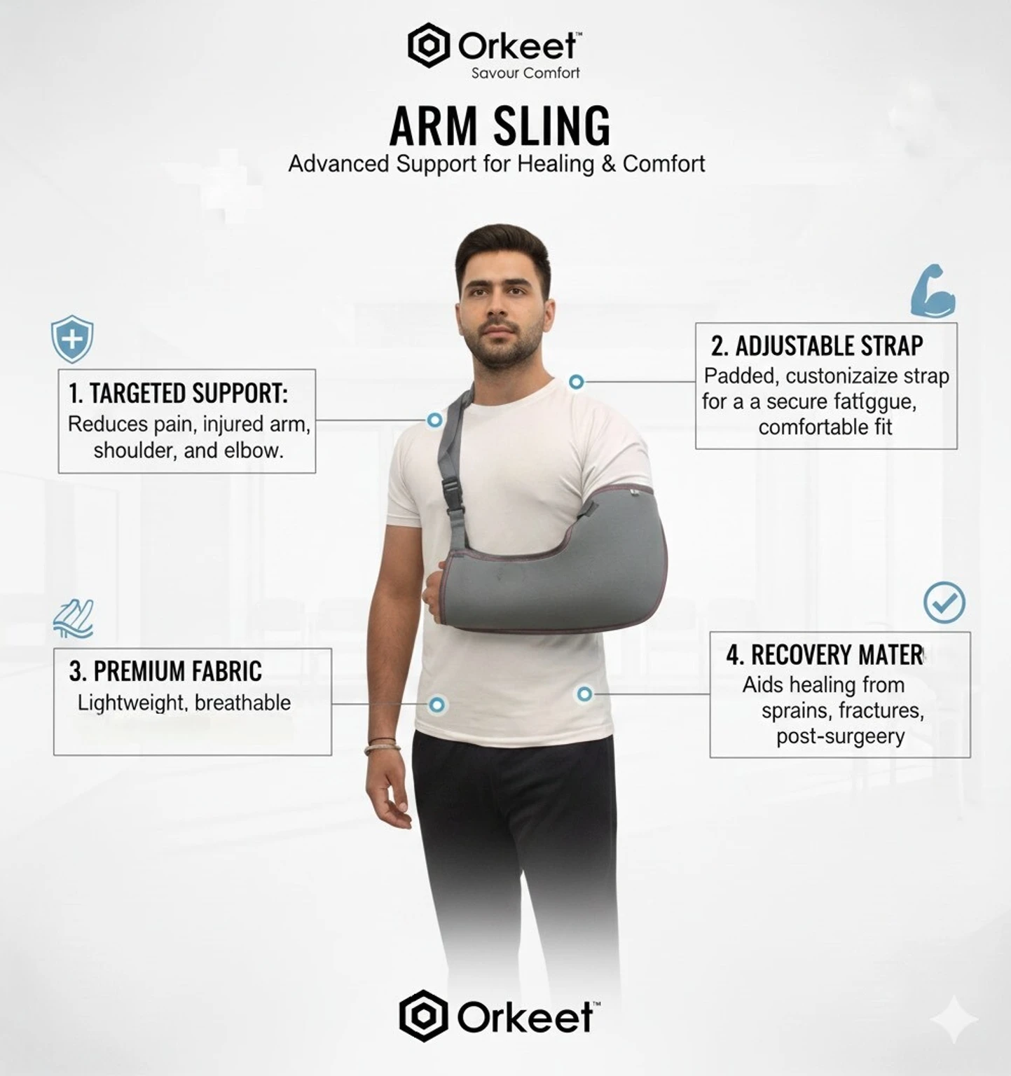 Orkeet Pouch Arm Sling - Image 3